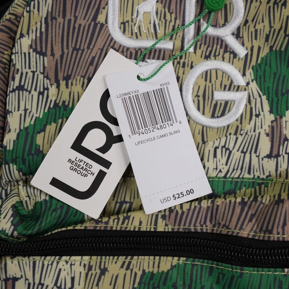 LRG Lifted Research Group‎ Lifecycle Camo Sling Crossbody New Gorpcore